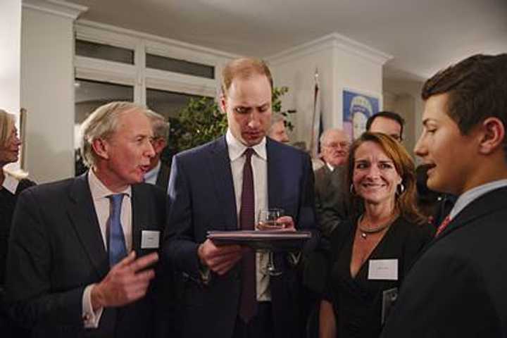 Greenwich Teen Author Shares His 'Rhino' Book With Prince William