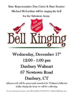 Danbury's Carter, McLachlan Ring Bells To Raise Money For Salvation Army