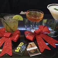 <p>Holiday cocktails offered by SOYA Bar in Yonkers.</p>