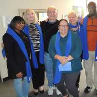 <p>Haly Coleman, Diane Caston, Bill Casale, Nancy Armstrong, Jon Chandler, Katie Banzhaf and LInda Charette in front.         </p>