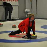 <p>Members of the Nutmeg Curling Club hit the ice. </p>