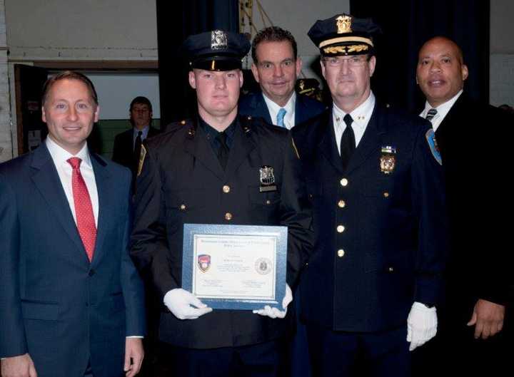 Norman Campion, second from right, who was suspended as Briarcliff&#x27;s police chief last year, has retired, village officials say.