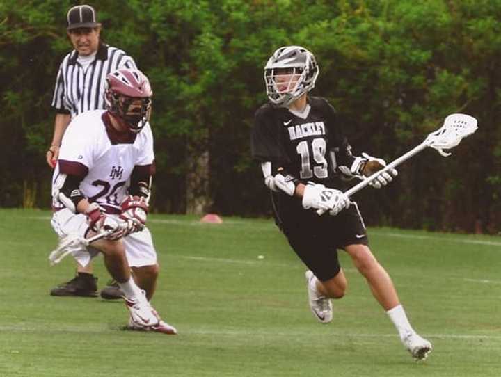 Attackman Sam Welch of the Hackley School in Tarrytown.