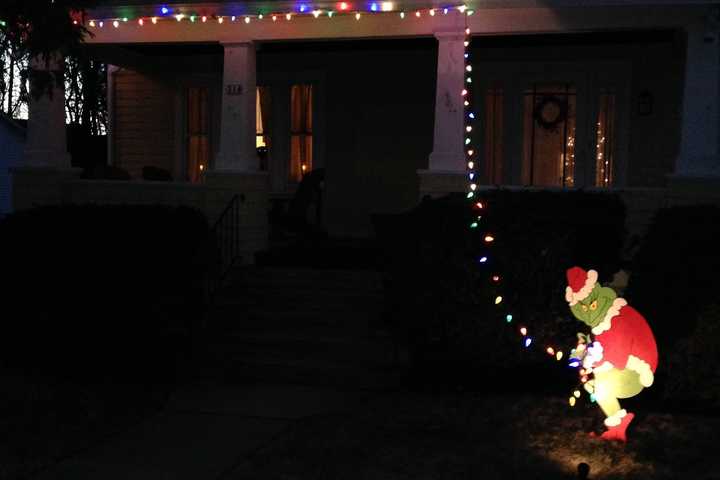Peekskill House Features 'Grinch' In Its Holiday Light Display