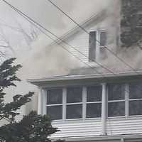 <p>Firefighters are on Angela Drive fighting a house fire. </p>