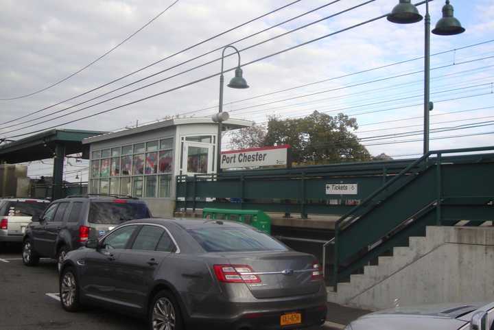 A man was stopped for questioning on Tuesday after bothering other commuters at the Port Chester train station.