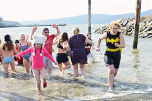 Peekskill Residents Plunge Into The Hudson For Charity