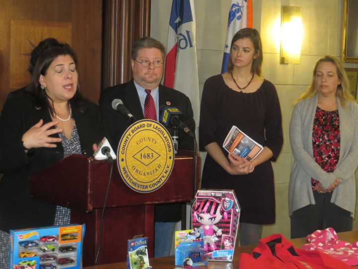 December news conference on hazardous toys.