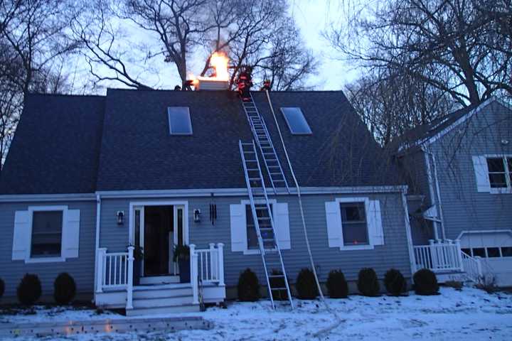 Westport Firefighters Extinguish Chimney Blaze