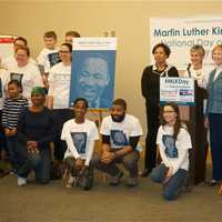 <p>Volunteers from Volunteer New York! and the United Way.</p>
