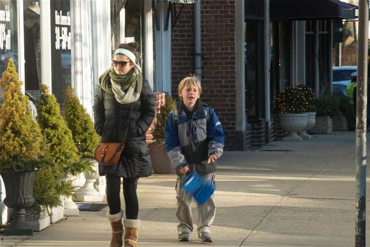 Bundled Up, Trying To Stay Warm In Mamaroneck