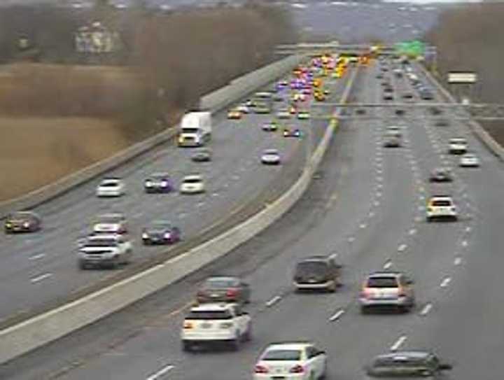 Conditions on I-87 north of I-287 Tuesday morning.