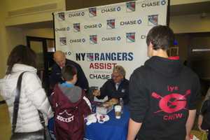 Ranger Hockey Fans Score Big At Rye Chase Bank, Meet Stanley Cup Champs