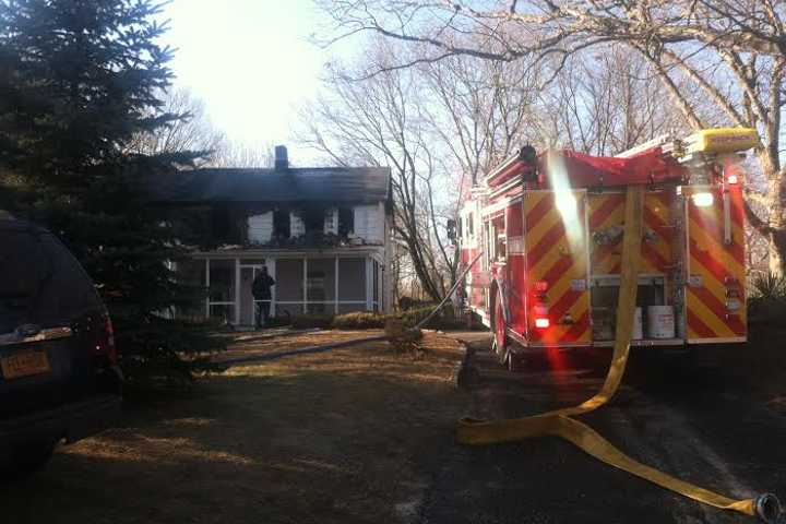 Fire Engulfs Greenwich Home Friday Morning 