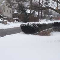 <p>First Avenue in Ossining following the snowstorm.</p>