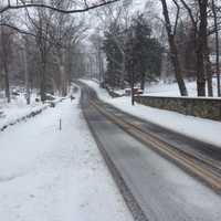 <p>Old Briarcliff Road in Briarcliff Manor following the snowstorm.</p>