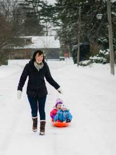 Snow A  Big Hit (For Kids) In Larchmont, Mamaroneck