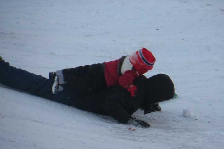 Sledding At White Plains High Always A Winter Favorite