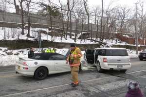 Two-Car Crash Closes Boston Post Road In Rye During Rush-Hour