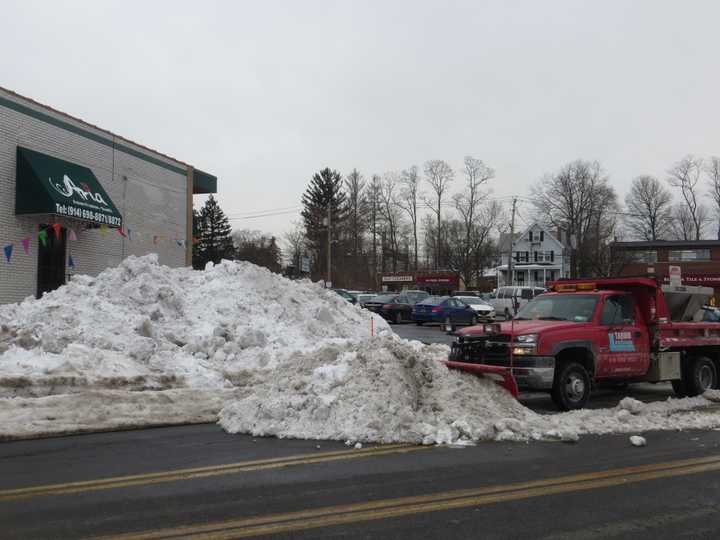 This plow cleared snow in Harrison last winter. This season&#x27;s largest snowfall is expected this week -- prompting traverls&#x27; warnings on Wednesday and Thursday.