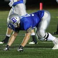 <p>Steven Ircha of Bronxville gets in a defensive stance.</p>