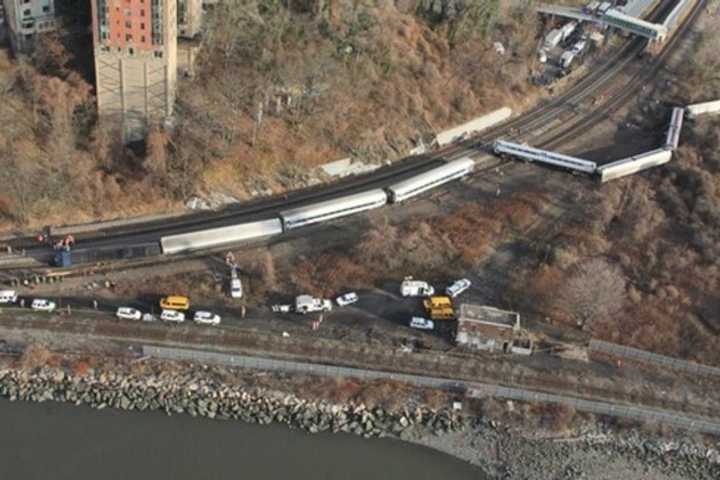 Four people were killed when a Metro-North train derailed in the Bronx near the Spuyten Duyvil station in December 2013. 