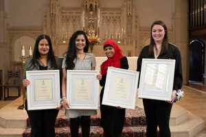 Four College of New Rochelle Students Receive Service Awards 