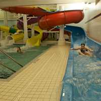 <p>The Splash Zone offers a variety of slides for kids to enjoy. </p>