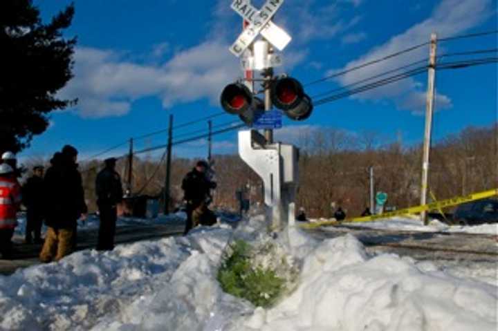 The Commerce Street railroad crossing late last week.