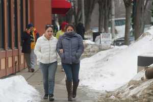 Frozen Landscape: Snow, Ice Blanket Downtown Danbury