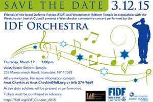 Westchester Reform Temple, Westchester Jewish Council To Hold Concert