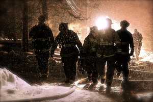 Westport Firefighters Battle Snow, Ice In Blaze At Weathervane Hill Home
