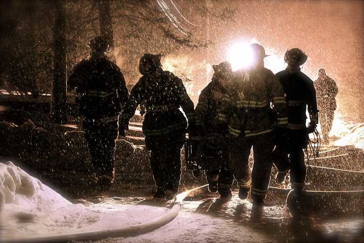 Westport Firefighters Battle Snow, Ice In Blaze At Weathervane Hill Home