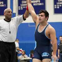 <p>Westlake wrestler Matt Zefi takes third place.</p>