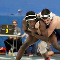 <p>Westlake wrestler Ryan Duffy wins third place.</p>