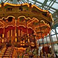 <p>The carousel in the Danbury Fair Mall. </p>