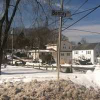 <p>The home on Adelphia Avenue in Harrison, N.Y., where a recently retired White Plains police officer is alleged to have shot to death his two teenaged daughters and then killed himself Saturday.</p>