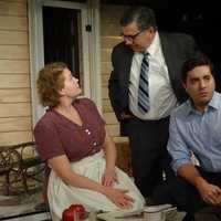 <p>The family meets in a scene from &quot;All My Sons&quot; at Curtain Call.</p>