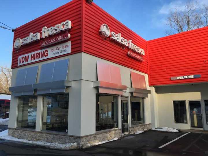 The Salsa Fresca is at 109 Federal Road in Danbury, under the bright red facade. 