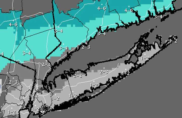 A look at projected snowfall totals.