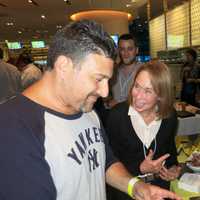 <p>Barb Kobren, aka &quot;bobbysue&quot; at Yankees Stadium showcasing her nuts.</p>