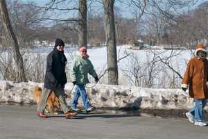Coldest Month On Record Freezes The Landscape At Greenwich Point Park