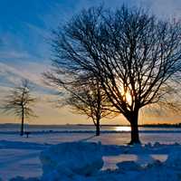 <p>Sunset at Sherwood Island State Park</p>