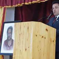<p>Dr. Edwin Quezada, deputy superintendent of Yonkers Public Schools, spoke about Rita Gross Nelson.</p>