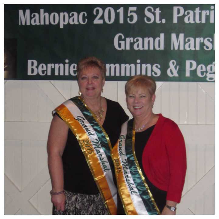 Grand Marshalls Peggy Grant, left, and Bernie Cummins.