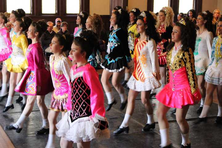 Performers from the Lenihan School of Irish Dance.