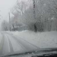 <p>A look at road conditions in Yonkers Thursday morning.</p>