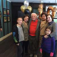 <p>From left, Molly Frank, Beverly Cheikin, Benjamin Vinokur, Eileen Goodman, Jennifer Frank and Charlotte Frank.</p>