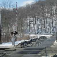 <p>A Mount Vernon resident&#x27;s car got stuck on the tracks Saturday at the Roaring Brook railroad crossing.</p>