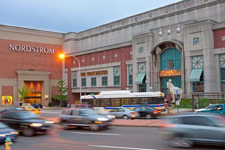 The Westchester mall replaced its space age Santa theme.